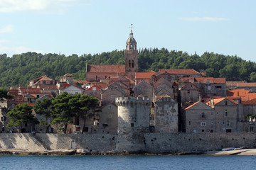 Korcula. Small island city near Dubrovnik in Croatia.