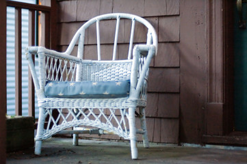 Armchair at the deck