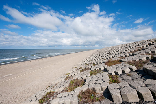 Dutch sea dike