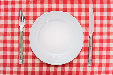 Empty dinner plate