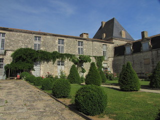 Fototapeta na wymiar Zamek i wieś Saussignac; Fioletowy Perigord, Aquitaine