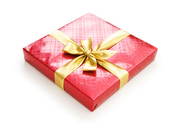 Gift box isolated on the white background