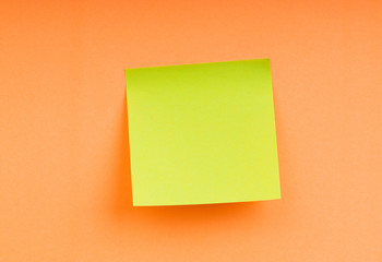 Reminder notes on the bright colorful paper