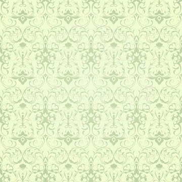 Light green Seamless wallpaper pattern © Natis