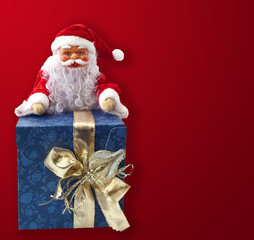 Santa Claus sitting on a parcel 3