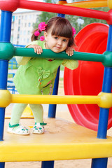 Fototapeta na wymiar girl on playground