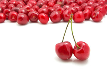 Group of sweet cherries.
