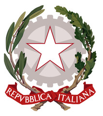 Naklejka premium Italian coat of arms