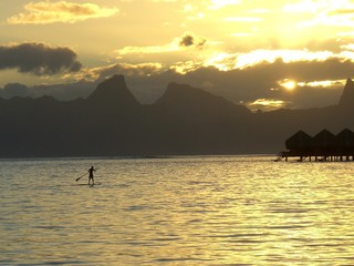 Soleil couchant à Tahiti
