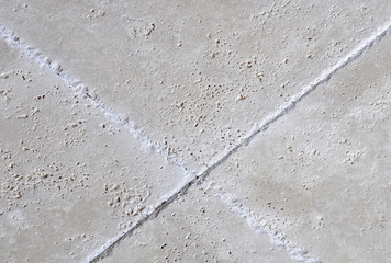 Travertine floor