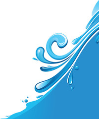 Naklejka premium waves