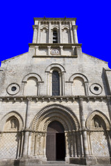 Fototapeta na wymiar Francja, 85, Marais Poitevin: Kościół Maillezais