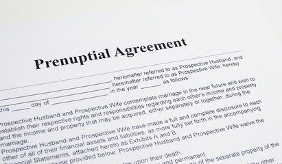 prenuptial contract agreement for marriage