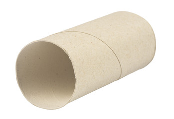 Toilet paper rolls,Isolated on white with clipping paths.
