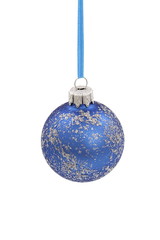 Traditional christmas glass, ball on white