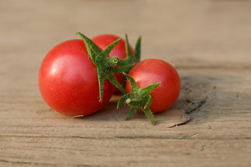three Cherry tomatoes