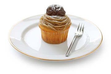 Mont Blanc aux Marrons , Chestnut Cream Cake