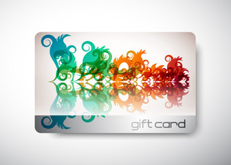 gift card - size 3 3/8" x 2 1/8"  (86 x 54 mm)