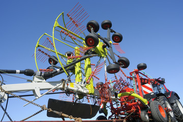 tractor and farming machinery