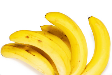 Bunch of bananas isolated on white background