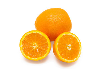 Orange isolated on the white background