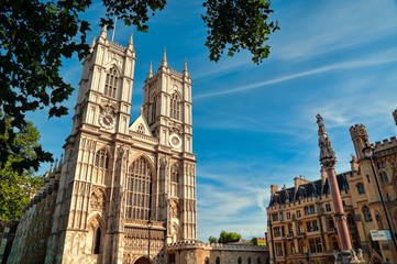 Obraz premium Opactwo Westminsterskie w Londynie.
