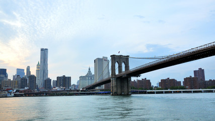 Fototapeta na wymiar Brooklyn Bridge - New York 2010