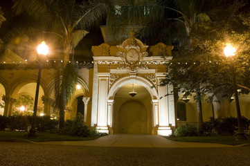 Balboa Park Architecture at Night