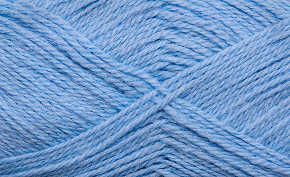 blue woollen thread