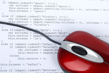 computer mouse on html page