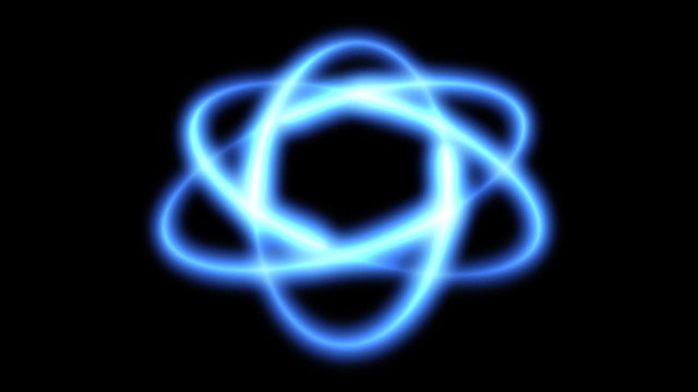 Atom blue, seamless loop