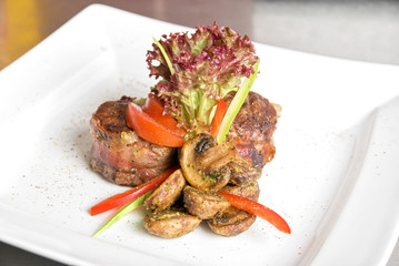 Tasty beef steak