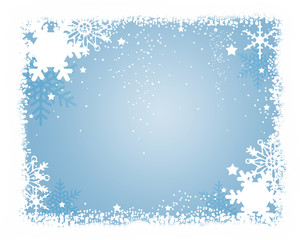 Fototapeta premium 雪のフレーム