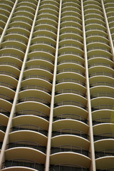 Vacation and Background Image of a Hotel Balconies