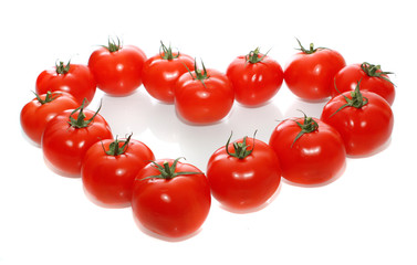 Heart from tomatoes