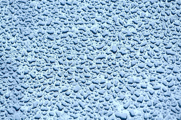 Water drops on a glass background