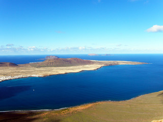 Fototapeta na wymiar Isla La Graciosa zachód