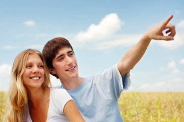 Obraz premium beautiful smiley couple