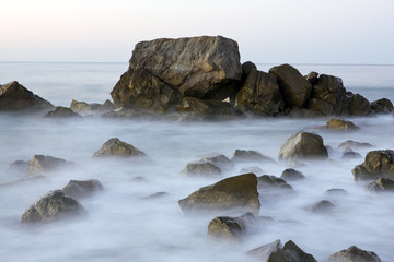 Obraz premium Stones in sea water