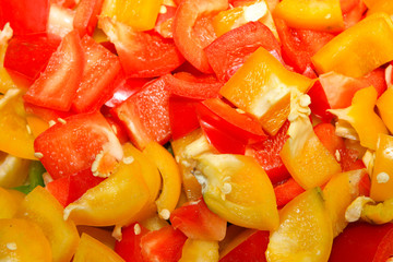 cooking ingredients-pepper salad