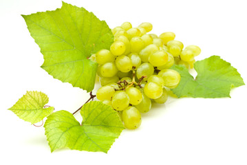 Obraz premium Bunch of grapes on white background