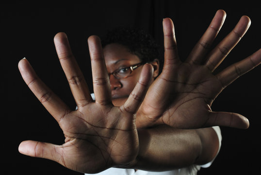 African woman's hands