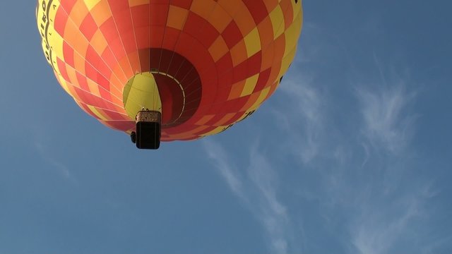 mongolfiera in volo