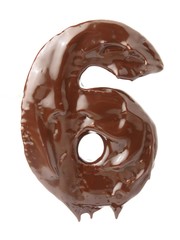 Número seis de chocolate