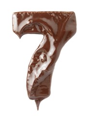 Número siete de chocolate