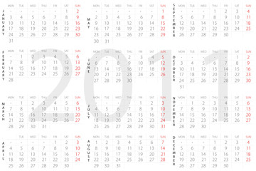 calendar 2011