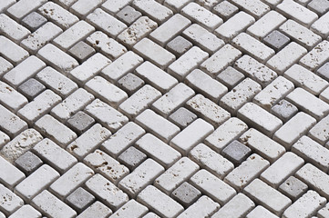 Travertine tile floor