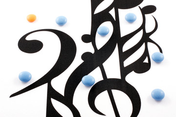 Music notation elements and pills