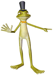 Fototapeta premium frog cartoon I am cool