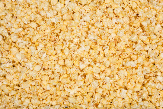 yellow popcorn background